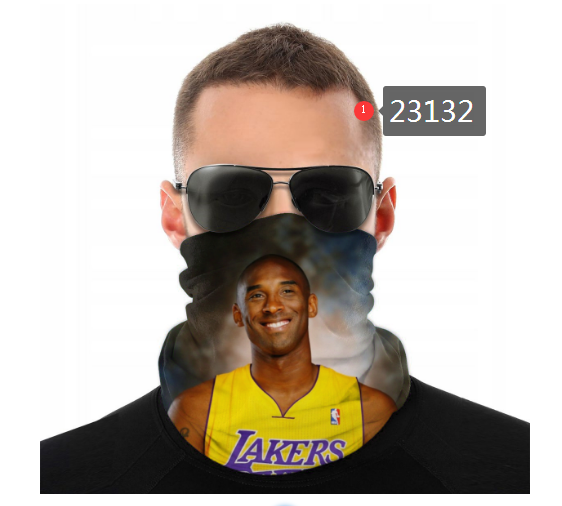 NBA 2021 Los Angeles Lakers #24 kobe bryant 23132 Dust mask with filter->->Sports Accessory